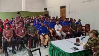 জৈন্তাপুরে সেনাবাহিনীর উদ্যোগে নিরাপত্তা সমন্বয় সভা