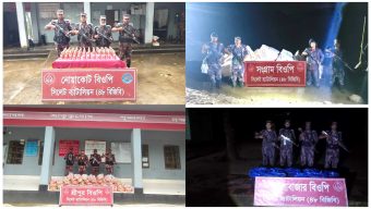 সিলেট সীমান্তে ফের ১ কোটি ৫৩ লক্ষ টাকার চোরাচালান পন্য জব্দ
