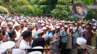 সিলেট ওসমানী বিমানবন্দরে বিমানের সিঁড়ির চাকা বিস্ফোরণে নিহত রুম্মান’র দাফন সম্পন্ন