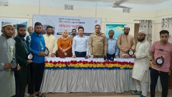 জৈন্তাপুরে গণঅভ্যুত্থান দিবস উপলক্ষে শহীদ পরিবার ও আহত যোদ্ধাদের সংবর্ধনা