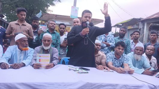 গোয়াইনঘাটে বিএনপির ৩১ দফা বাস্তবায়নের লক্ষ্যে লিফলেট বিতরণ
