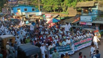 ৫ দফা দাবীতে জৈন্তাপুরে জামায়াতের বিক্ষোভ মিছিল ও প্রতিবাদ সমাবেশ 