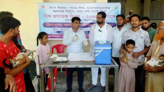 নকলায় বিশ্ব জলাতঙ্ক দিবস উপলক্ষে বিনামূল্যে জলাতঙ্কের টিকা প্রদান