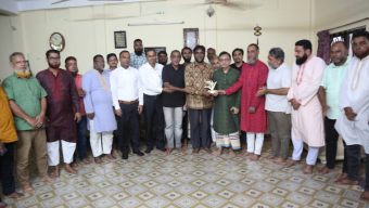খন্দকার আব্দুল মুক্তাদিরের সাথে সিলেট জেলা তাঁতীদলের সৌজন্যে সাক্ষাৎ  