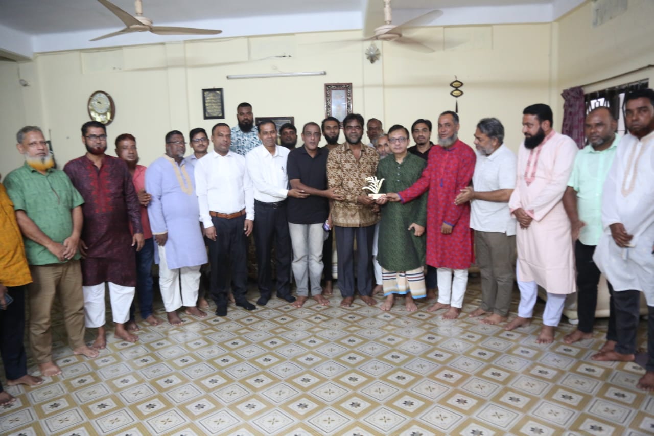 খন্দকার আব্দুল মুক্তাদিরের সাথে সিলেট জেলা তাঁতীদলের সৌজন্যে সাক্ষাৎ  