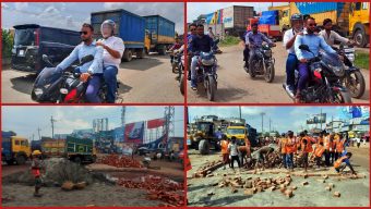 মহাসড়ক পরিদর্শনে এসে যানজটে আটকা পড়লেন :উপদেষ্টা-১২ কর্মকর্তাকে অফিস করা নির্দেশ মহাসড়কে