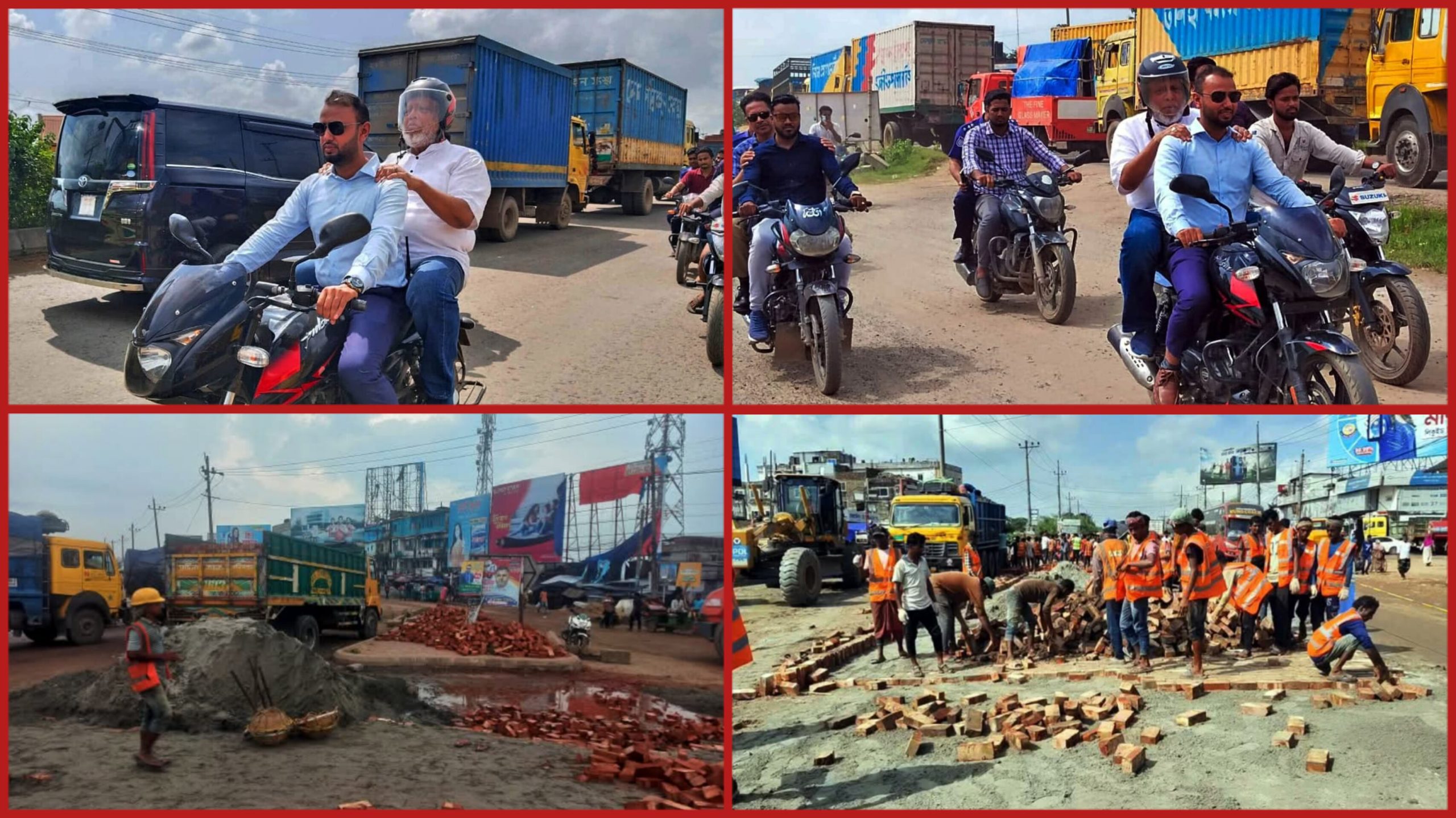 মহাসড়ক পরিদর্শনে এসে যানজটে আটকা পড়লেন :উপদেষ্টা-১২ কর্মকর্তাকে অফিস করা নির্দেশ মহাসড়কে
