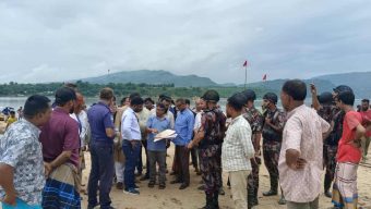 তাহিরপুরে বালু মহাল যাদুকাটা-১ এর ইজারাদারদের জায়গা নির্ধারণ করে দিলো প্রশাসন